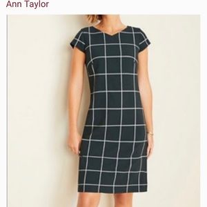 Ann Taylor Window Pane Sheath dress